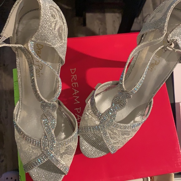 Brand new with box silver heels - Picture 2 of 7